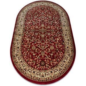 Rugsx - Carpet royal adr oval design 1745 claret red 100x180 cm Rugsx - Carpet royal adr oval design 1745 claret red 100x180 cm