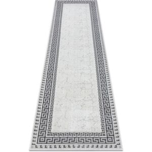 RugsX - Allure 1960 Greek Key Runner - Stylish, Elegant White/Grey Rug RugsX - Allure 1960 Greek Key Runner - Stylish, Elegant White/Grey Rug