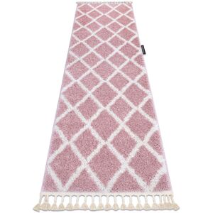 RugsX Pink Berber Troik Carpet 60x300cm - for Kitchen & Hallway RugsX Pink Berber Troik Carpet 60x300cm - for Kitchen & Hallway