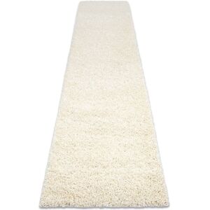 RugsX SOFFI Cream Shaggy Rug - 5cm, 80x300cm, for Living Room RugsX SOFFI Cream Shaggy Rug - 5cm, 80x300cm, for Living Room