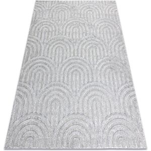 RugsX Carpet SANTO SISAL 0537 geometric grey - Carpet RugsX Carpet SANTO SISAL 0537 geometric grey - Carpet