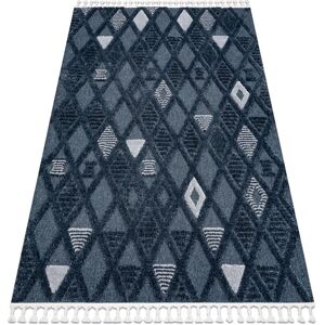 Rugsx - Carpet sevilla Y499B trellis, diamonds blue Fringe Berber Moroccan shaggy blue 240x330 cm Rugsx - Carpet sevilla Y499B trellis, diamonds blue Fringe Berber Moroccan shaggy blue 240x330 cm