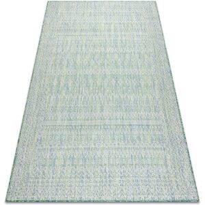 Rugsx - Carpet sisal sion aztec 22184 Diamonds Flat woven green / blue / ecru green 160x220 cm Rugsx - Carpet sisal sion aztec 22184 Diamonds Flat woven green / blue / ecru green 160x220 cm