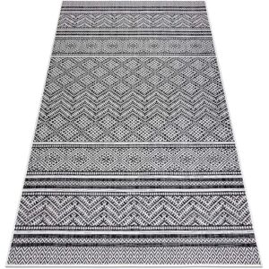Rugsx - Black / Ecru Flat-Weave Sisalknotted Rug 160x220cm - Rug Rugsx - Black / Ecru Flat-Weave Sisalknotted Rug 160x220cm - Rug