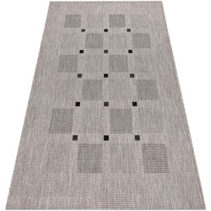 Floorlux Silver/Black Sisalt Rug - Outdoor & Indoor Carpet Floorlux Silver/Black Sisalt Rug - Outdoor & Indoor Carpet