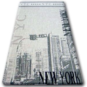 Rugsx - carpet sizal floorlux 20237 silver / black grey 240x330 cm Rugsx - carpet sizal floorlux 20237 silver / black grey 240x330 cm