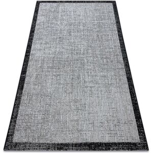 Floorlux Sizal Carpet 160x230cm - Polypropylene, Silver/Black Grey Floorlux Sizal Carpet 160x230cm - Polypropylene, Silver/Black Grey