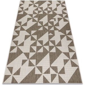 Rugsx - carpet sizal floorlux 20489 champagne / taupe triangles beige 240x330 cm Rugsx - carpet sizal floorlux 20489 champagne / taupe triangles beige 240x330 cm
