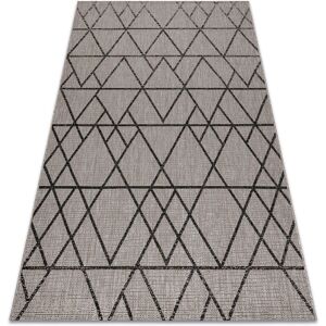 Floorlux Sizing Carpet Grey Silver Black Triangles 160x230cm Floorlux Sizing Carpet Grey Silver Black Triangles 160x230cm
