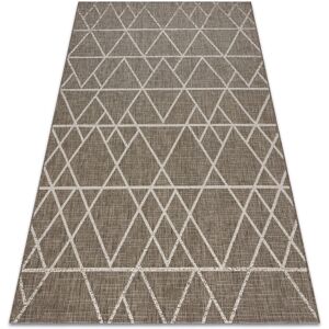 Belgium Size 200x290cm Beige Sizable Carpet with Triangles - Carpet Belgium Size 200x290cm Beige Sizable Carpet with Triangles - Carpet
