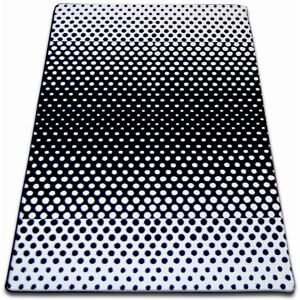 Rugsx - Carpet sketch - F762 cream/black - dots white 120x170 cm Rugsx - Carpet sketch - F762 cream/black - dots white 120x170 cm