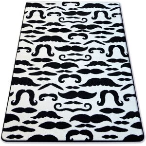 Rugsx - Carpet sketch - FA67 cream/black - Moustache white 160x220 cm Rugsx - Carpet sketch - FA67 cream/black - Moustache white 160x220 cm