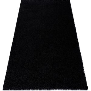 RUGSX Carpet soffi shaggy 5cm black black 80x150 cm RUGSX Carpet soffi shaggy 5cm black black 80x150 cm