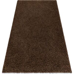 RUGSX Carpet soffi shaggy 5cm brown brown 140x190 cm RUGSX Carpet soffi shaggy 5cm brown brown 140x190 cm