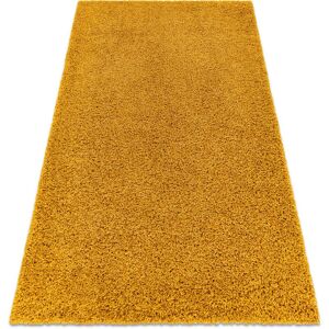 RUGSX Carpet soffi shaggy 5cm gold yellow 140x190 cm RUGSX Carpet soffi shaggy 5cm gold yellow 140x190 cm