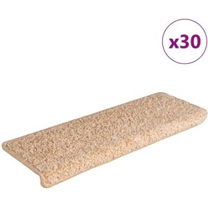 vidaXL Carpet Stair Treads - Gold - 30 pcs - Non-slip Decor vidaXL Carpet Stair Treads - Gold - 30 pcs - Non-slip Decor