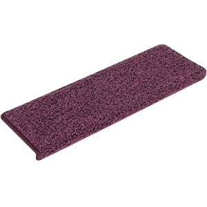 vidaXL Dark Purple Carpet Stair Treads - Stair Treads vidaXL Dark Purple Carpet Stair Treads - Stair Treads
