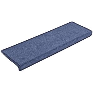 Stair Mats 15 pcs 65x21x4 cm Blue Rectangular Edge Vidaxl Stair Mats 15 pcs 65x21x4 cm Blue Rectangular Edge Vidaxl
