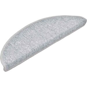 Stair Mats 20 pcs 56x17x3 cm Light Grey Half Round vidaXL Stair Mats 20 pcs 56x17x3 cm Light Grey Half Round vidaXL