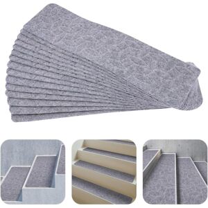 Cncest - Carpet Stair Treads, 15pcs Non-Slip Indoor Stair Runners Carpet, Strong Adhesion, Treads Stair Rugs Mats for Wood, Tile, Stone, Metal, Glass Cncest - Carpet Stair Treads, 15pcs Non-Slip Indoor Stair Runners Carpet, Strong Adhesion, Treads Stair Rugs Mats for Wood, Tile, Stone, Metal, Glass