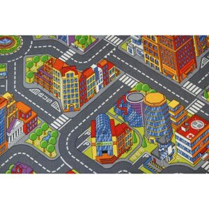 RUGSX Carpet STREETS BIG CITY grey grey 200x600 cm RUGSX Carpet STREETS BIG CITY grey grey 200x600 cm