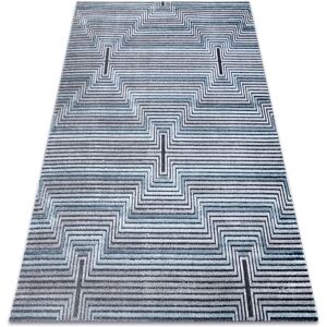 Rugsx - Carpet Structural sierra G5018 Flat woven blue - stripes, diamonds blue 160x220 cm Rugsx - Carpet Structural sierra G5018 Flat woven blue - stripes, diamonds blue 160x220 cm