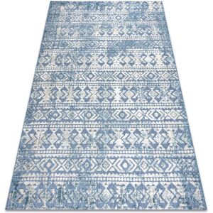 Dywany Łuszczów D3732 Aztec Carpet - Blue / Beige - 120x170 cm - Carpet Dywany Łuszczów D3732 Aztec Carpet - Blue / Beige - 120x170 cm - Carpet