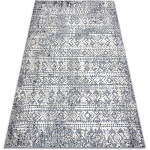 RUGSX Carpet Structural SOLE D3732 Aztec, diamonds - Flat woven grey / beige grey 200x290 cm RUGSX Carpet Structural SOLE D3732 Aztec, diamonds - Flat woven grey / beige grey 200x290 cm