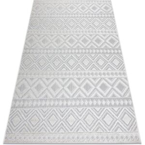 Rugsx - Carpet Structural sole D3851 Boho, diamonds - Flat woven beige beige 180x270 cm Rugsx - Carpet Structural sole D3851 Boho, diamonds - Flat woven beige beige 180x270 cm