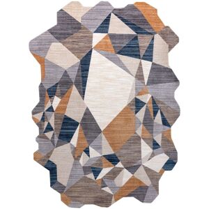 Rugsx - Carpet tine 75419A Mosaic - modern, irregular shape grey / yellow multicolour 195x290 cm Rugsx - Carpet tine 75419A Mosaic - modern, irregular shape grey / yellow multicolour 195x290 cm