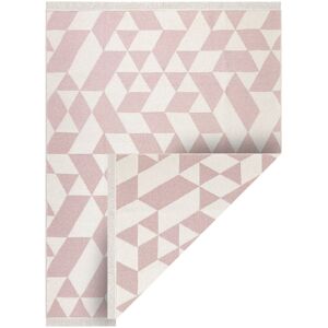 Łuszczów Twin Carpet - Recycled Cotton, Double-Sided, Pink/Cream - 160x220cm - Carpet Łuszczów Twin Carpet - Recycled Cotton, Double-Sided, Pink/Cream - 160x220cm - Carpet