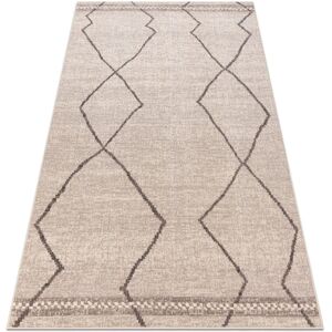 RugsX Angel Wool Carpet - Beige / Grey - 80x150cm - Carpet RugsX Angel Wool Carpet - Beige / Grey - 80x150cm - Carpet