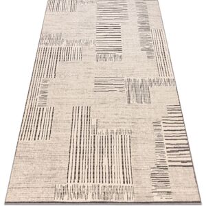 RUGSX Carpet Wool ANGEL 1222 / 52023 Lines beige / grey beige 120x170 cm RUGSX Carpet Wool ANGEL 1222 / 52023 Lines beige / grey beige 120x170 cm