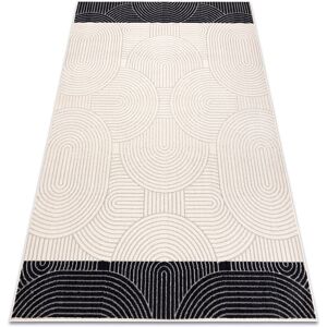 RugsX - Wool Carpet ANGEL 7901 - Beige / Black - 160x230 cm - Rug RugsX - Wool Carpet ANGEL 7901 - Beige / Black - 160x230 cm - Rug