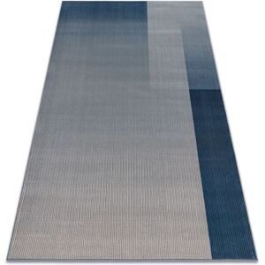 Rugsx - Beige / Blue Nain Geometric Wool Rug 80x150cm Rugsx - Beige / Blue Nain Geometric Wool Rug 80x150cm