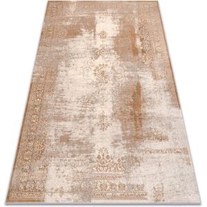 Rugsx - Vintage Wool Rug - Beige / Dark Beige - 80x150 cm Rugsx - Vintage Wool Rug - Beige / Dark Beige - 80x150 cm