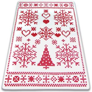 Dywany Łuszczów Carpet F791 - Cream/Red 100x170cm - Carpet Dywany Łuszczów Carpet F791 - Cream/Red 100x170cm - Carpet