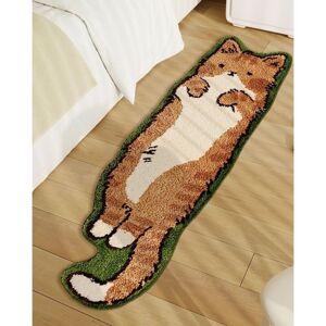 CCYKXA Cute cat-shaped tufted rug for bedroom, irregular tufted rug, washable, cartoon pattern, modern, bedroom decoration (40x60cm) CCYKXA Cute cat-shaped tufted rug for bedroom, irregular tufted rug, washable, cartoon pattern, modern, bedroom decoration (40x60cm)