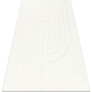 RugsX 11 Curves White - Machine Washable Rug - Light Embossed Design RugsX 11 Curves White - Machine Washable Rug - Light Embossed Design