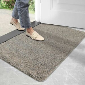 DEWDAT Dirt Trapper Door Mat,Non-slip Barrier Mats for Indoor and Outdoor,Super Absorbent Entrance Rug Machine Washable Soft Floor Mat Carpet(Brown-Blue,50 DEWDAT Dirt Trapper Door Mat,Non-slip Barrier Mats for Indoor and Outdoor,Super Absorbent Entrance Rug Machine Washable Soft Floor Mat Carpet(Brown-Blue,50