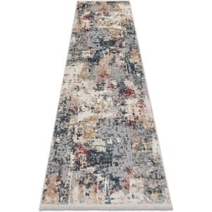 RUGSX DISTIN 0123A pink / powder / white modern carpet, runner - Abstraction, vintage, fringes multicolour 80x200 cm RUGSX DISTIN 0123A pink / powder / white modern carpet, runner - Abstraction, vintage, fringes multicolour 80x200 cm