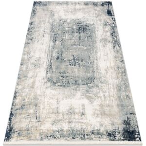 RugsX DISTIN 0845A - White / Navy Blue / Blue Modern Carpet - Vintage, Frame, Fringes RugsX DISTIN 0845A - White / Navy Blue / Blue Modern Carpet - Vintage, Frame, Fringes