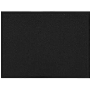 Door Mat Black 80 x 60 x 1.2 cm Teddy Fabric vidaXL Door Mat Black 80 x 60 x 1.2 cm Teddy Fabric vidaXL