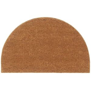 Door Mat Natural Half Round 50x80 cm Tufted Coir vidaXL Door Mat Natural Half Round 50x80 cm Tufted Coir vidaXL