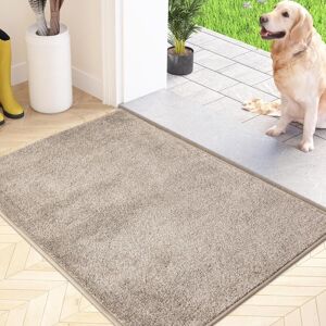 SJQKA Dust Catcher Doormat, Machine Washable Non-Slip Floor Mat, Entrance Rug with Soft Absorbent Microfibers for Dogs, Entryway, Door and Hallway, Beige, SJQKA Dust Catcher Doormat, Machine Washable Non-Slip Floor Mat, Entrance Rug with Soft Absorbent Microfibers for Dogs, Entryway, Door and Hallway, Beige,