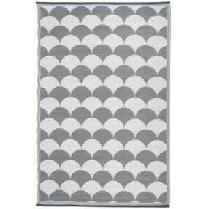 Esschert Design - Grey White Garden Rug Outdoor Carpet Garden Caravan Camping 100% Recycled 1.8m Esschert Design - Grey White Garden Rug Outdoor Carpet Garden Caravan Camping 100% Recycled 1.8m