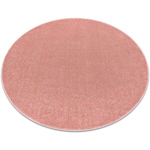 Rugsx - eton plus circle carpet blush pink, one-color, uniform, plain pink round 200 cm Rugsx - eton plus circle carpet blush pink, one-color, uniform, plain pink round 200 cm