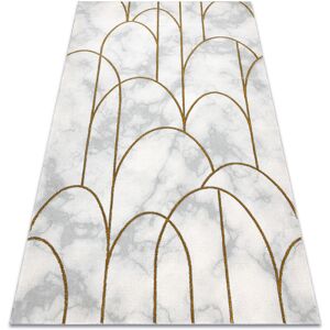Rugsx - Exclusive emerald Carpet 1016 glamour, stylish art deco, marble cream / gold beige 160x220 cm Rugsx - Exclusive emerald Carpet 1016 glamour, stylish art deco, marble cream / gold beige 160x220 cm