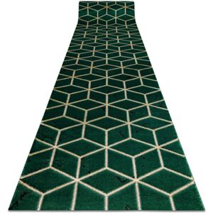 Rugsx - Exclusive emerald Runner 1014 glamour, stylish cube bottle green / gold 80 cm green 80x120 cm Rugsx - Exclusive emerald Runner 1014 glamour, stylish cube bottle green / gold 80 cm green 80x120 cm