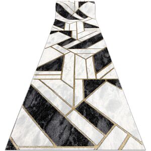 Rugsx - Exclusive emerald Runner 1015 glamour, stylish marble, geometric black / gold 120 cm black 120x870 cm Rugsx - Exclusive emerald Runner 1015 glamour, stylish marble, geometric black / gold 120 cm black 120x870 cm